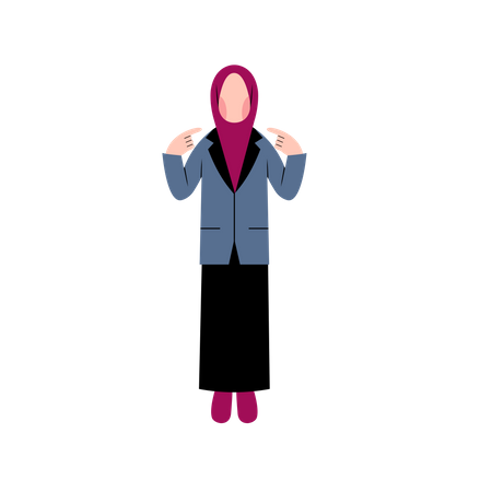 Islamic Businesswoman  Illustration