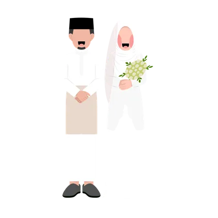 Islamic couple  일러스트레이션