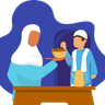 islamic dinner illustration free download
