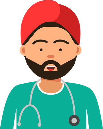 Islamic doctor  Illustration