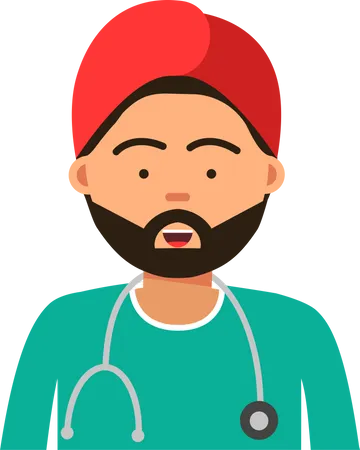 Islamic doctor  Illustration