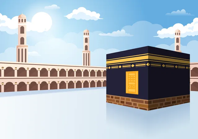 Islamic hajj  Illustration