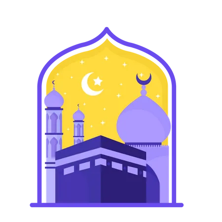 Islamic Kaaba  일러스트레이션
