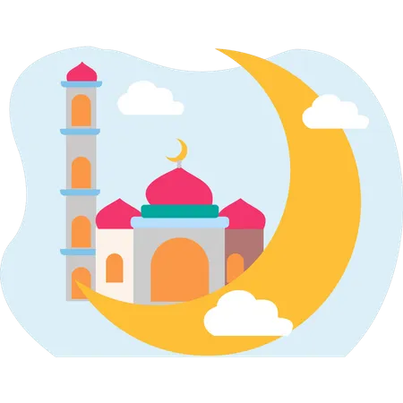 It Is An Islamic Mosque Illustration