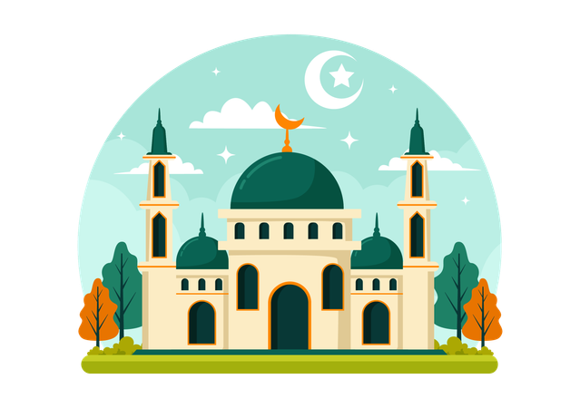 Islamic Mosque  Illustration