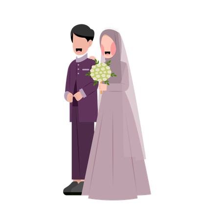 Islamic wedding  일러스트레이션