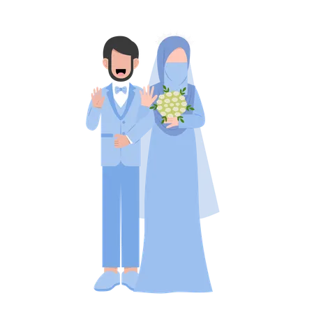 Islamic wedding  Illustration