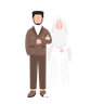 illustrations of islamic wedding