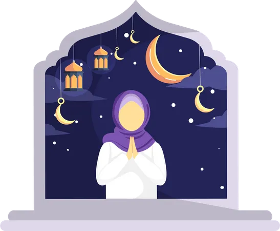 Islamic woman  Illustration