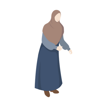 Islamic Woman  Illustration