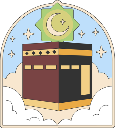 Kabba islamique  Illustration