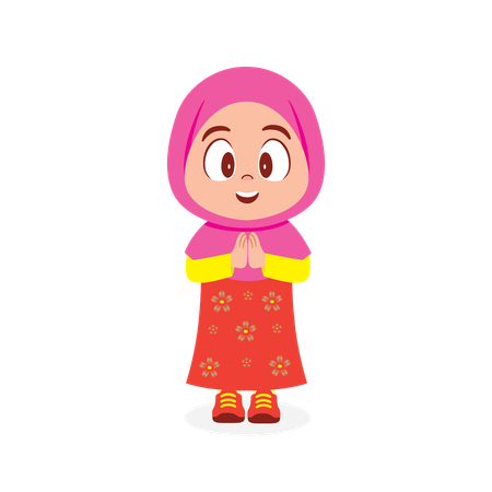 Islamische Frau  Illustration