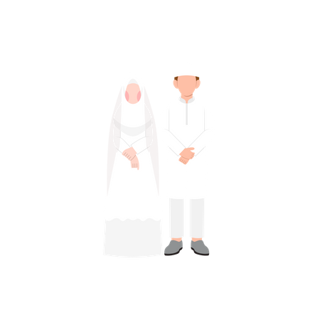 Islamische Hochzeit  Illustration