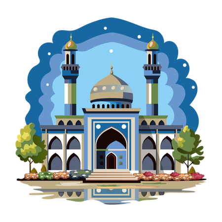 Islamische Moschee  Illustration