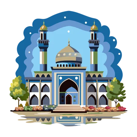 Islamische Moschee  Illustration