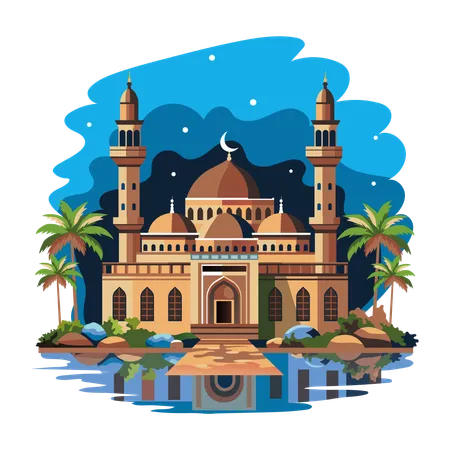 Islamische Moschee  Illustration