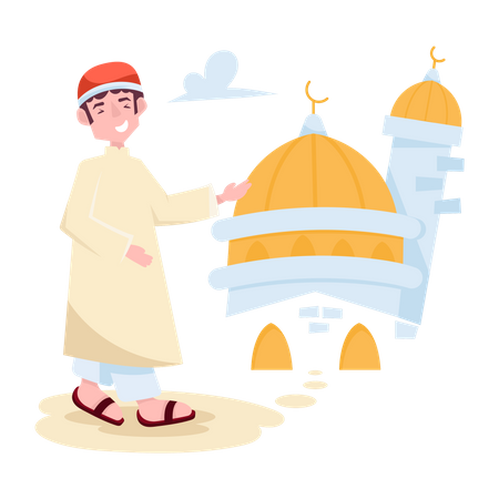 Islamische Moschee  Illustration