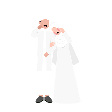 Islamisches Hochzeitspaar  Illustration