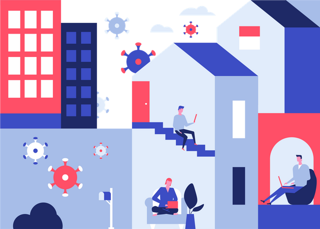 Isolamento voluntário  Ilustração