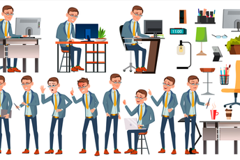 Office Worker Illustration Pack