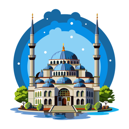 Mesquita de Istambul  Ilustração