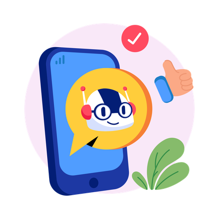 チャットボット  イラスト