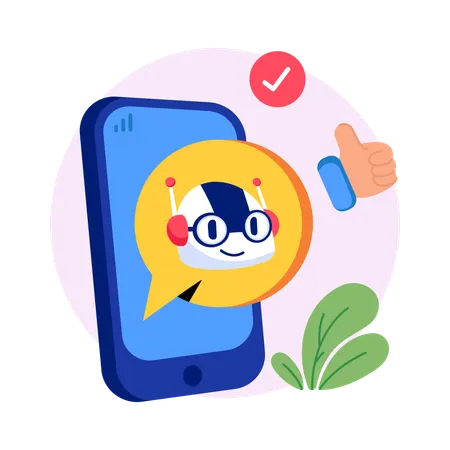 チャットボット  イラスト