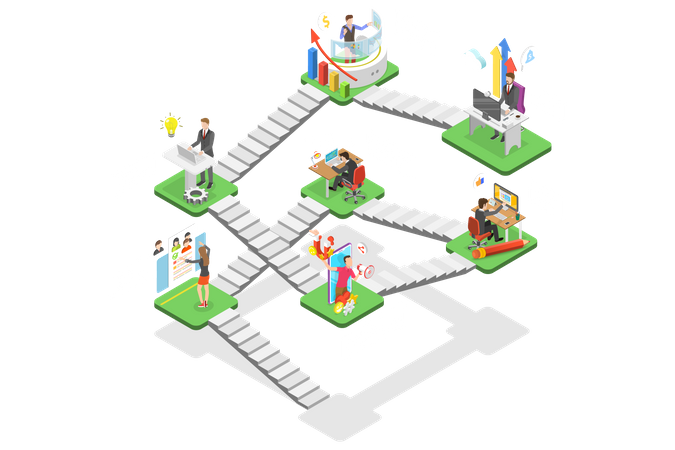 IT Company Structure  Illustration