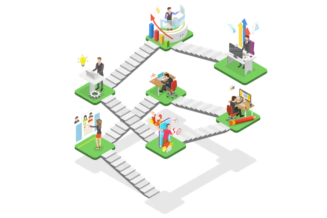 IT Company Structure  Illustration