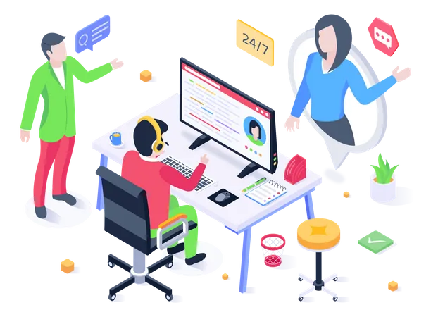 IT Services  Illustration