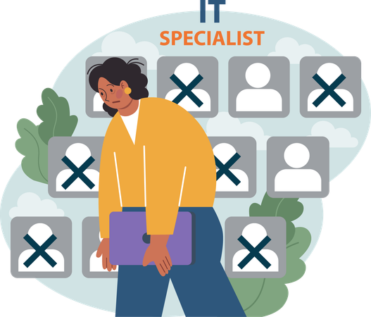 It specialist loss her job  Illustration