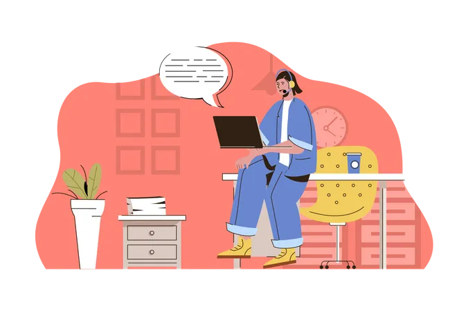 IT support  Illustration