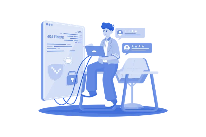 IT support team optimize troubleshooting processes  Illustration