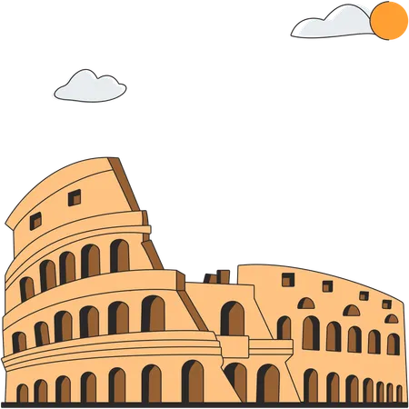 Italia - Coliseo  Ilustración