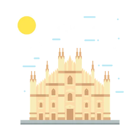 Italian building  Illustration