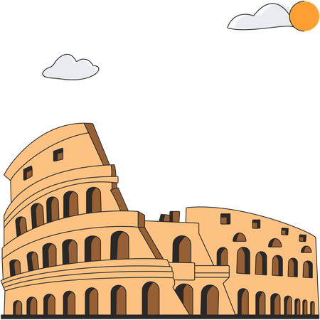Italy - Colosseum  Illustration