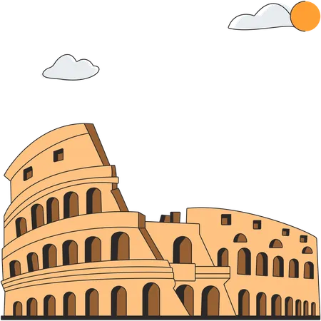 Italy - Colosseum  Illustration