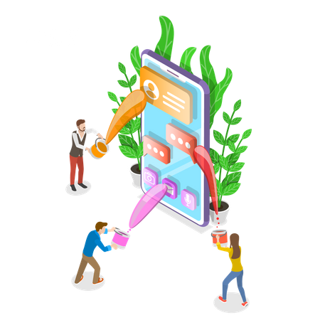 IU do aplicativo  Ilustração