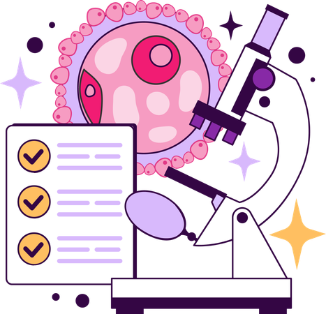 IVF research  Illustration