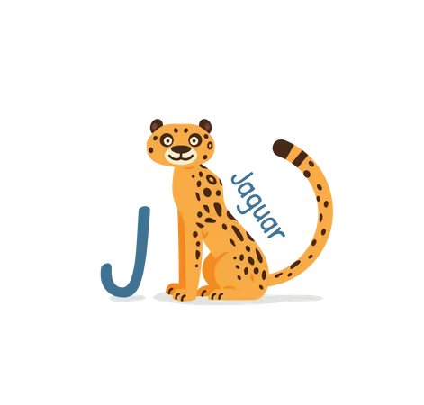 J for Jaguar  Illustration