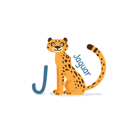 J para jaguar  Ilustración
