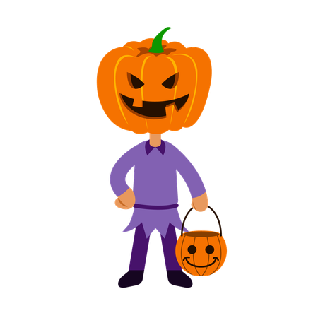 Jack Pumpkin Lantern  Illustration