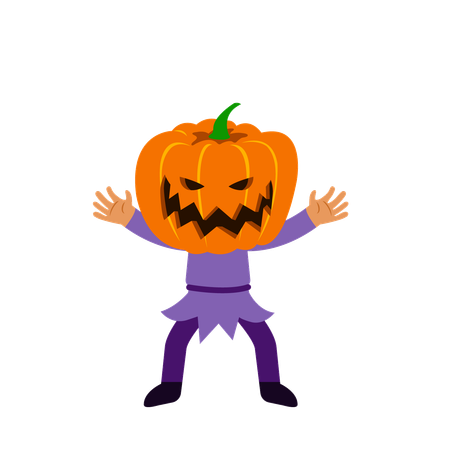 Jack Pumpkin Lantern  Illustration