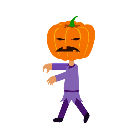 Jack Pumpkin Lantern  Illustration