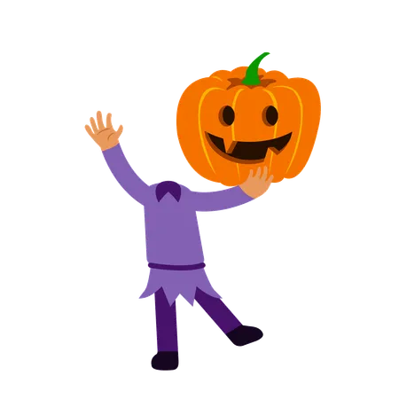 Jack Pumpkin Lantern  Illustration