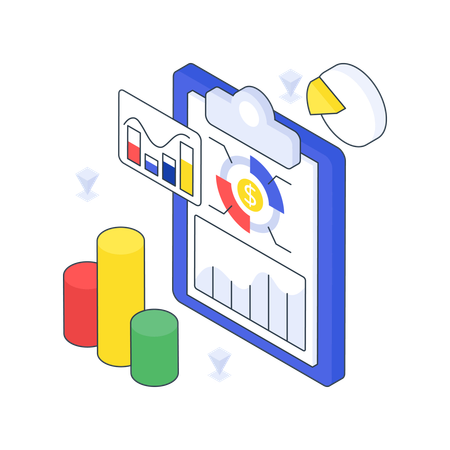 Jahresbericht und Analyse  Illustration