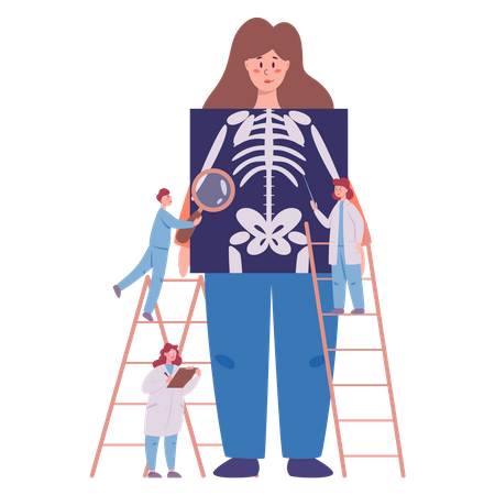Jährliche Gesundheitsprüfung  Illustration
