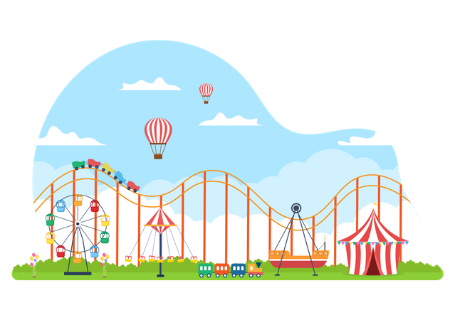 Jahrmarkt  Illustration
