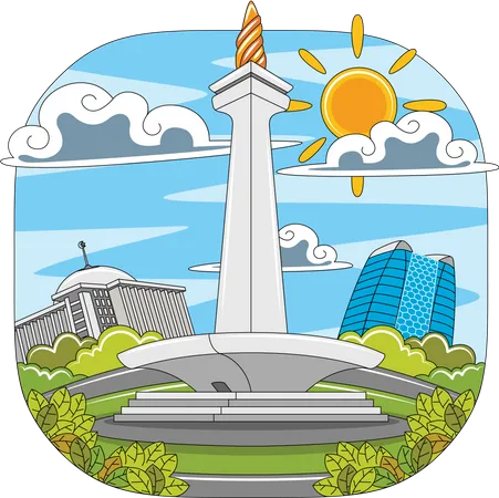 Jakarta City  Illustration