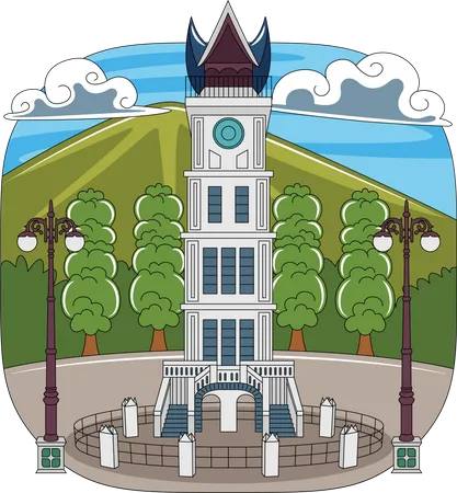 Jam Gadang  Illustration